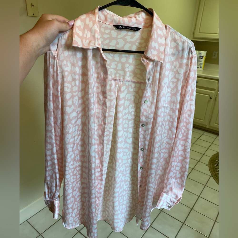 ZARA satin blouse